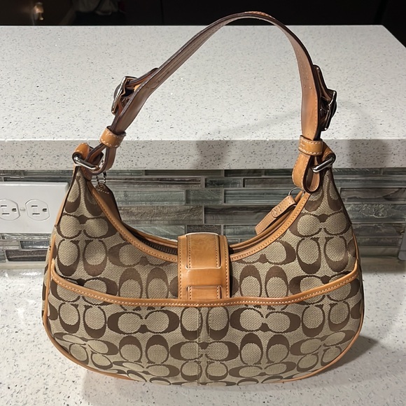 Vintage Hampton Coach Hobo Monogram Shoulder Bag - Picture 4 of 17